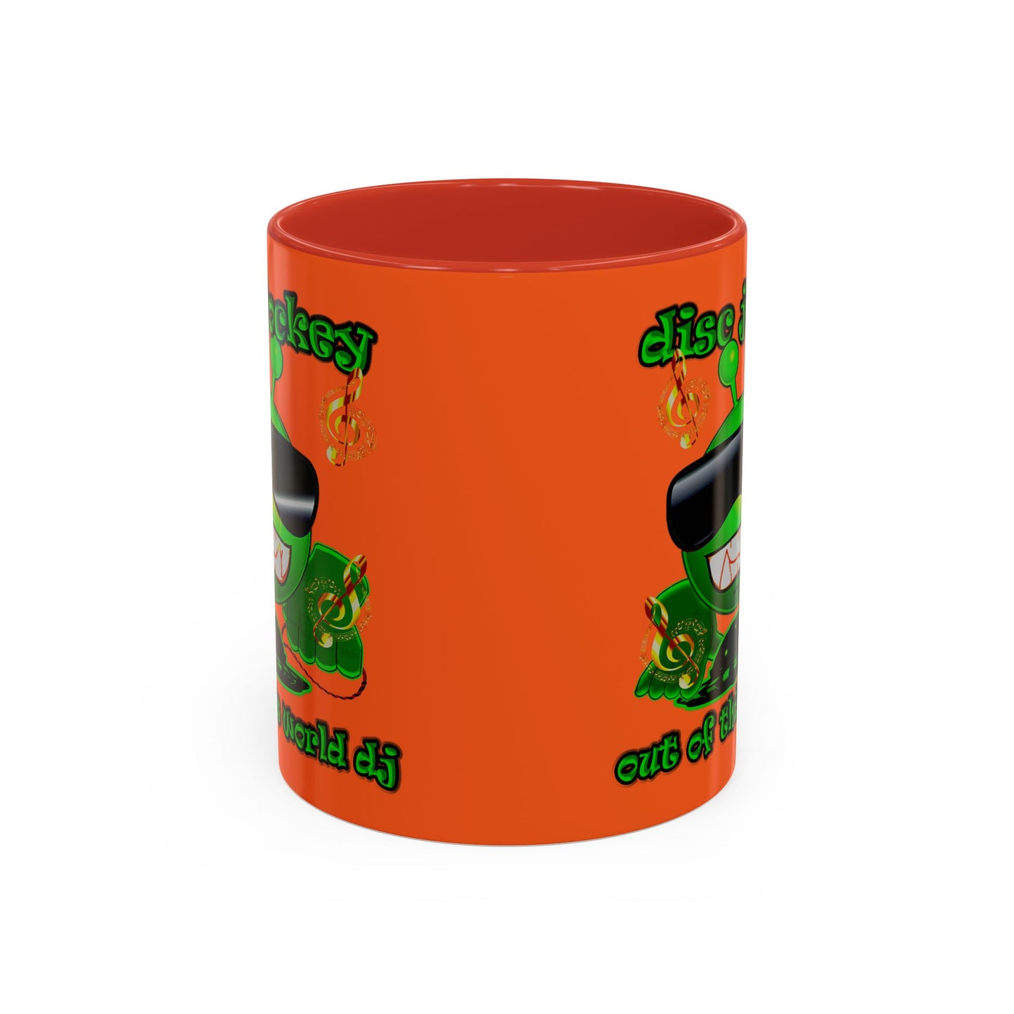 disc jockey - Accent Mug (orange)