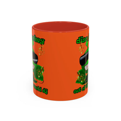 disc jockey - Accent Mug (orange)