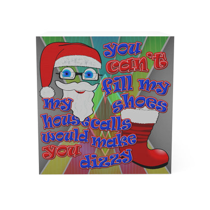 santa's shoes - note cube (rainbow split)