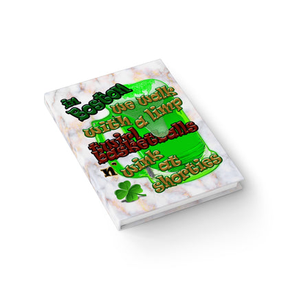 celtics logo - journal-lined (white marble)