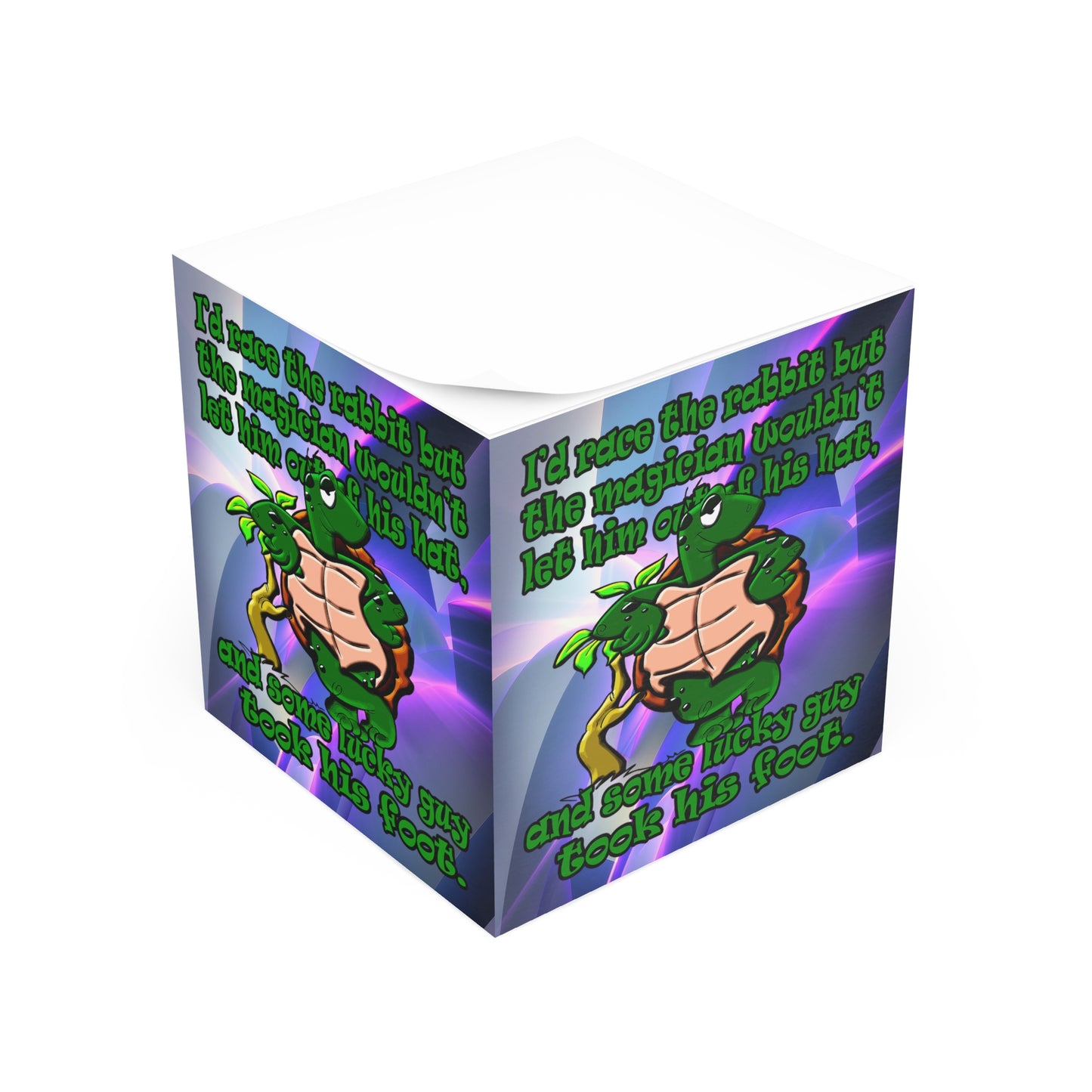 turtle race - note cube (grey-pink wave)
