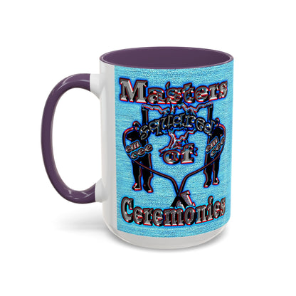 em cee squared - Accent Mug (faded dark blue)