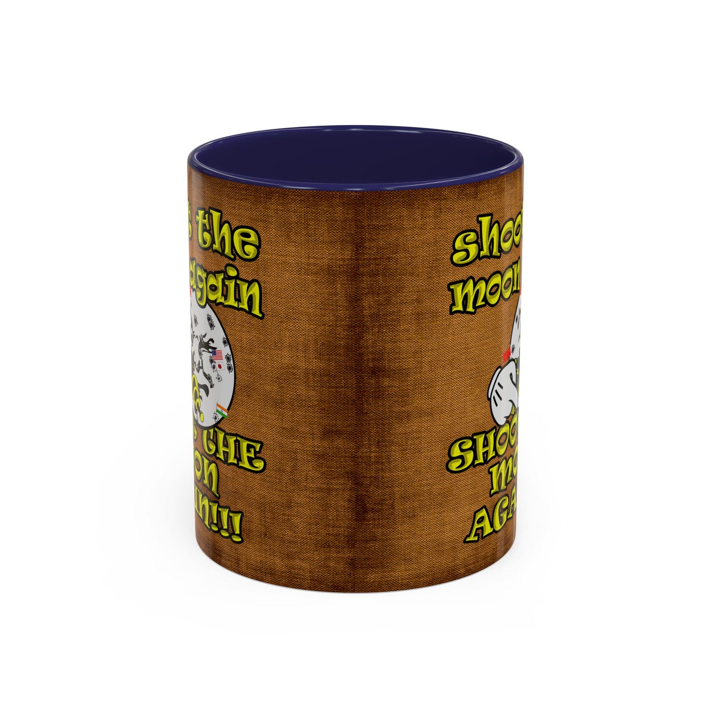 shoot the moon again - Accent Mug (brown papyrus)