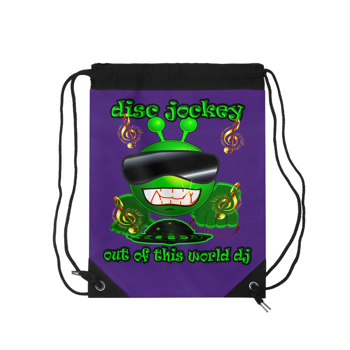 disc jockey - Drawstring Bag (purple)