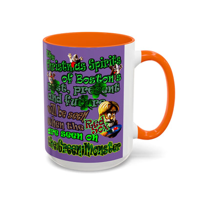 christmas spirits of boston - Accent Mug (light purple)