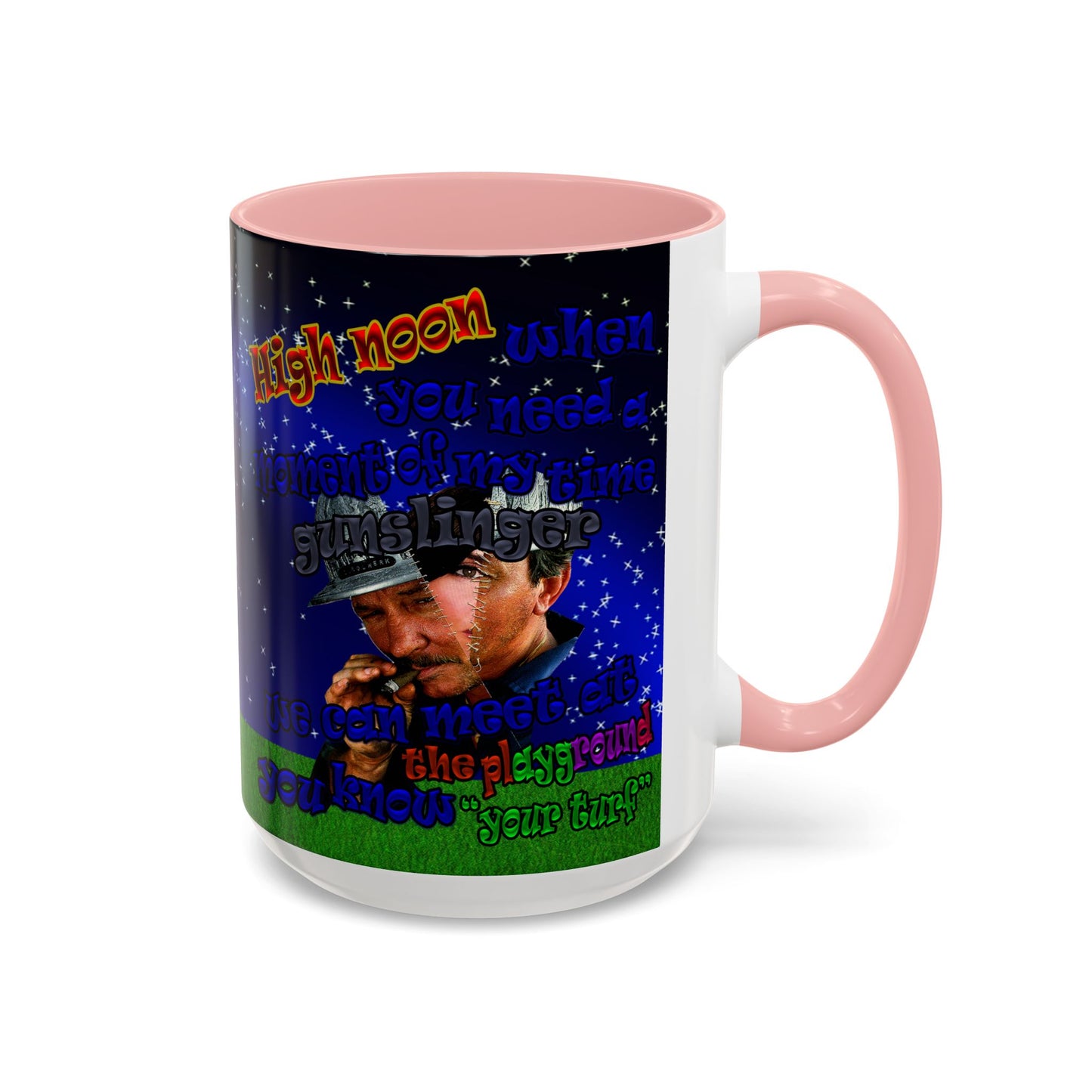 high noon - Accent Mug ('snoops' background)