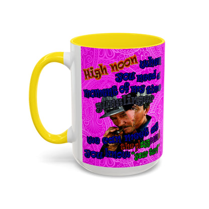 high noon - Accent Mug (pink swirl)