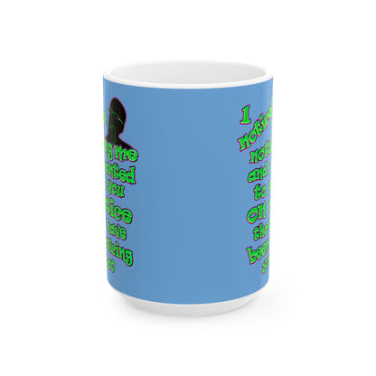 noticed you noticing - White Mug (light blue)
