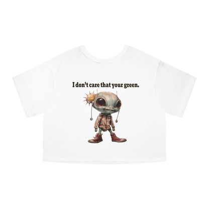 I don't care that your grey - Champion Women's Heritage Cropped T-Shirt