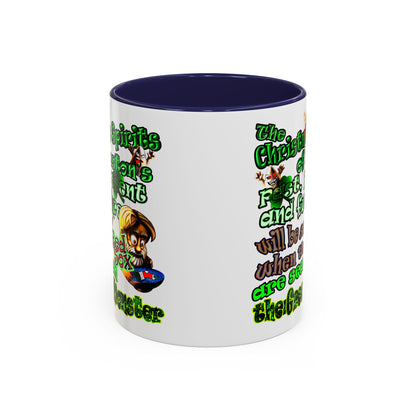 christmas spirits of boston - Accent Mug (white)