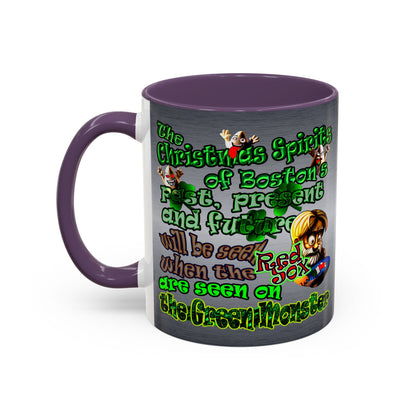 christmas spirits of boston - Accent Mug (brushed nickel)