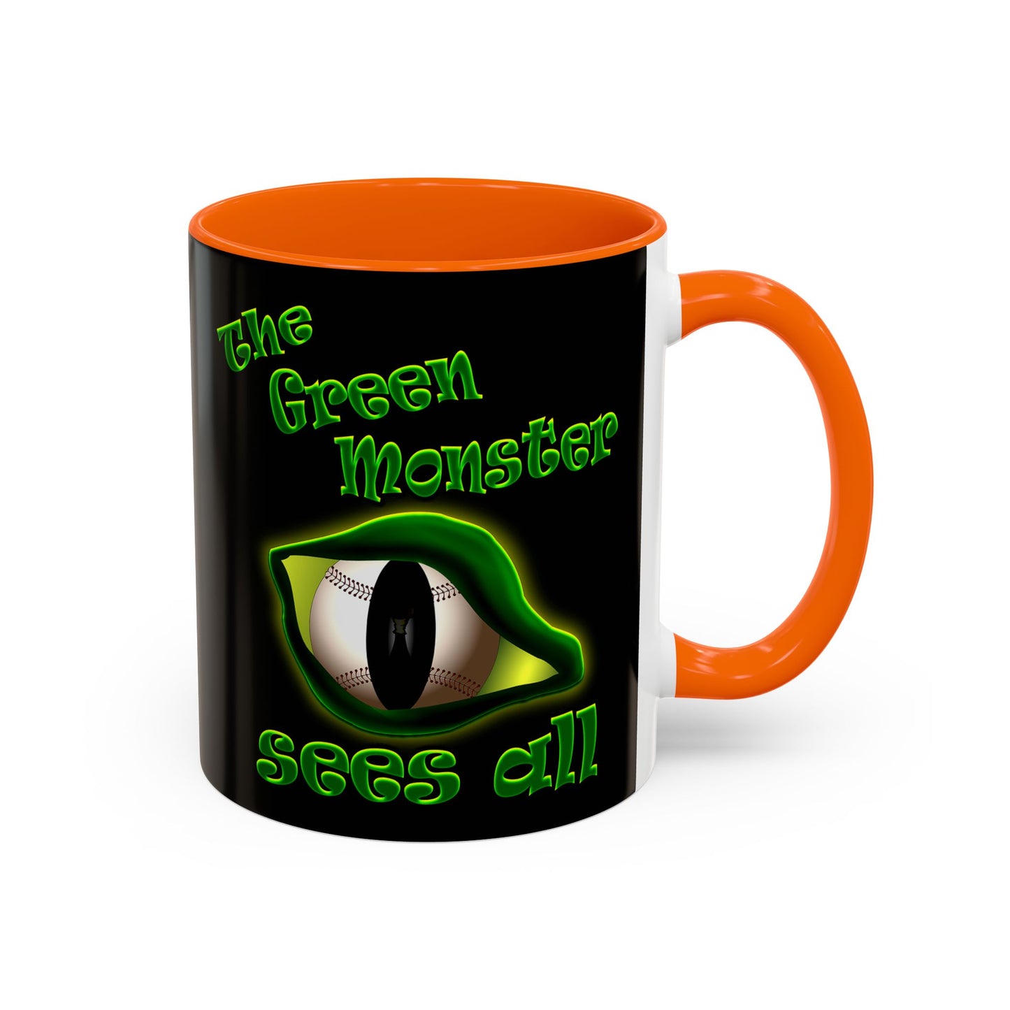 green monster - Accent Mug (black)