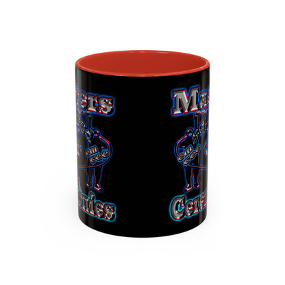 em cee squared - Accent Mug (black)