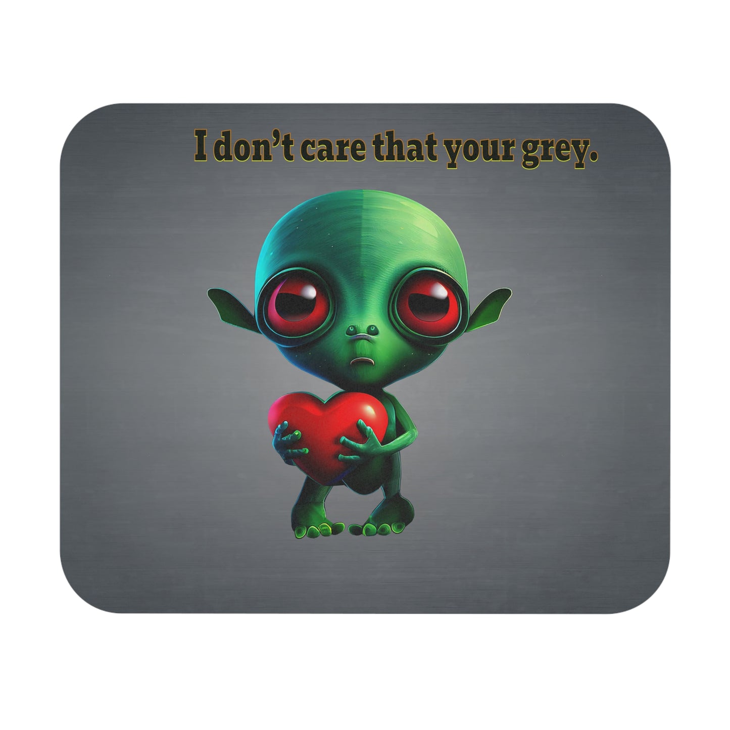 I don't care that your grey - Mouse Pad (Rectangle) (grey-light grey)