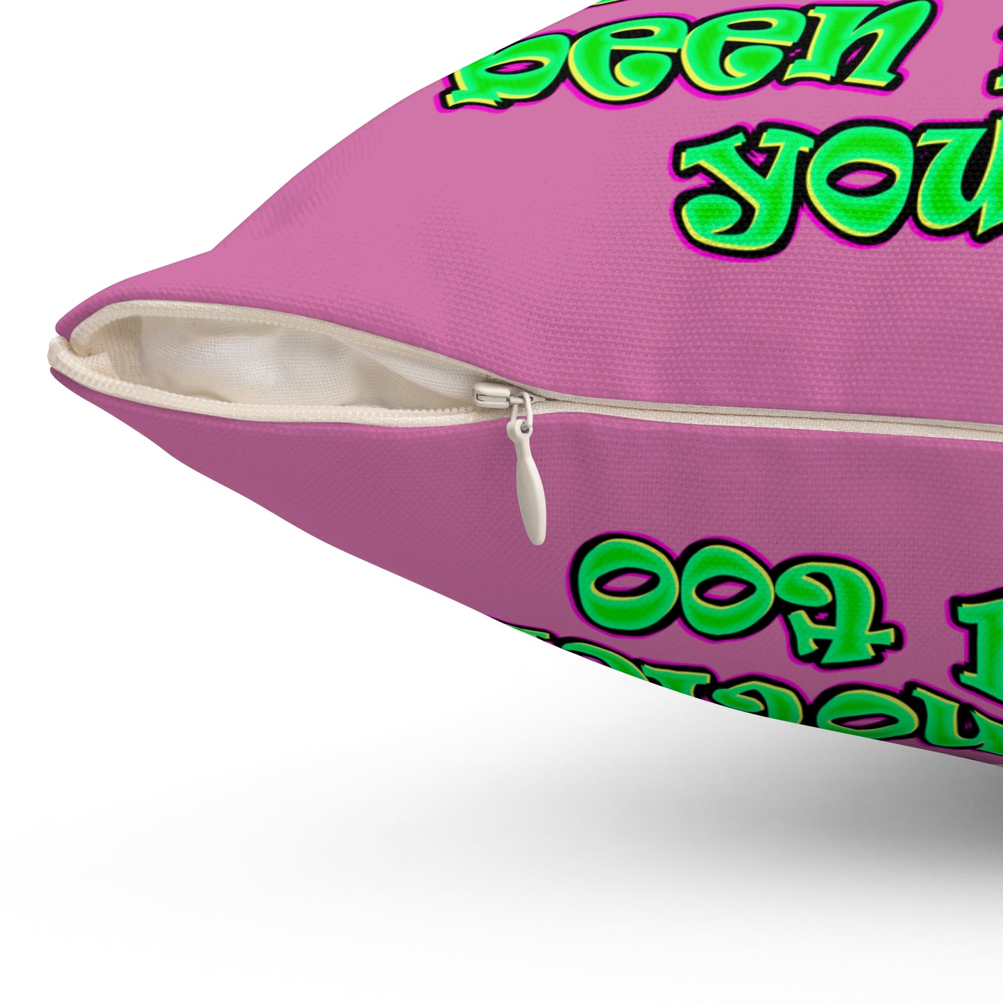 noticed you noticing - Spun Polyester Square Pillow - (light pink)