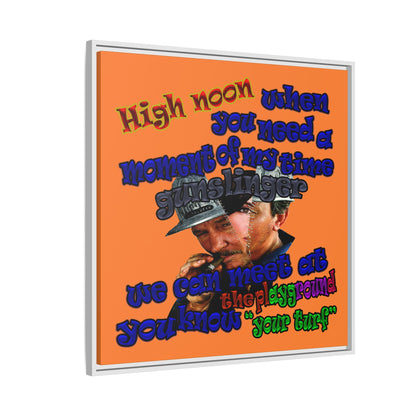 high noon - framed canvas art (crusta)