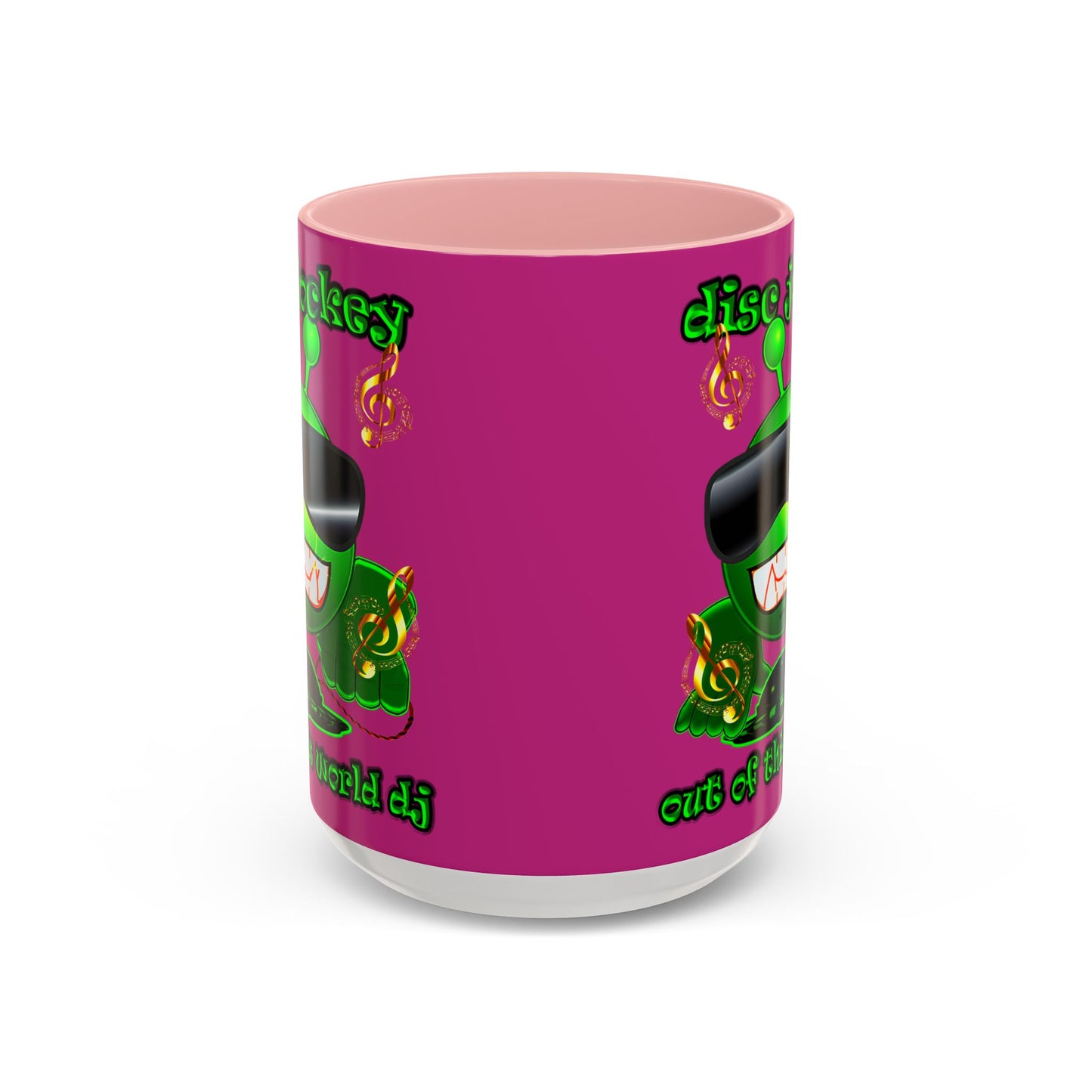 disc jockey - Accent Mug (pink)