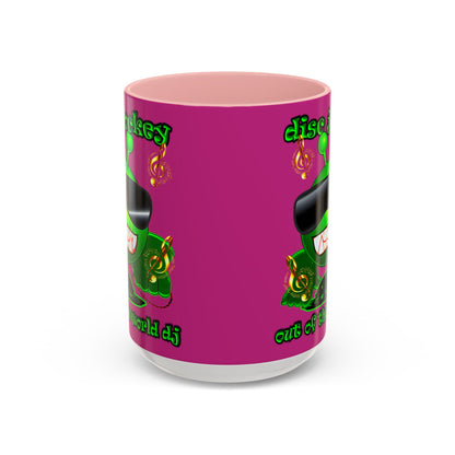 disc jockey - Accent Mug (pink)
