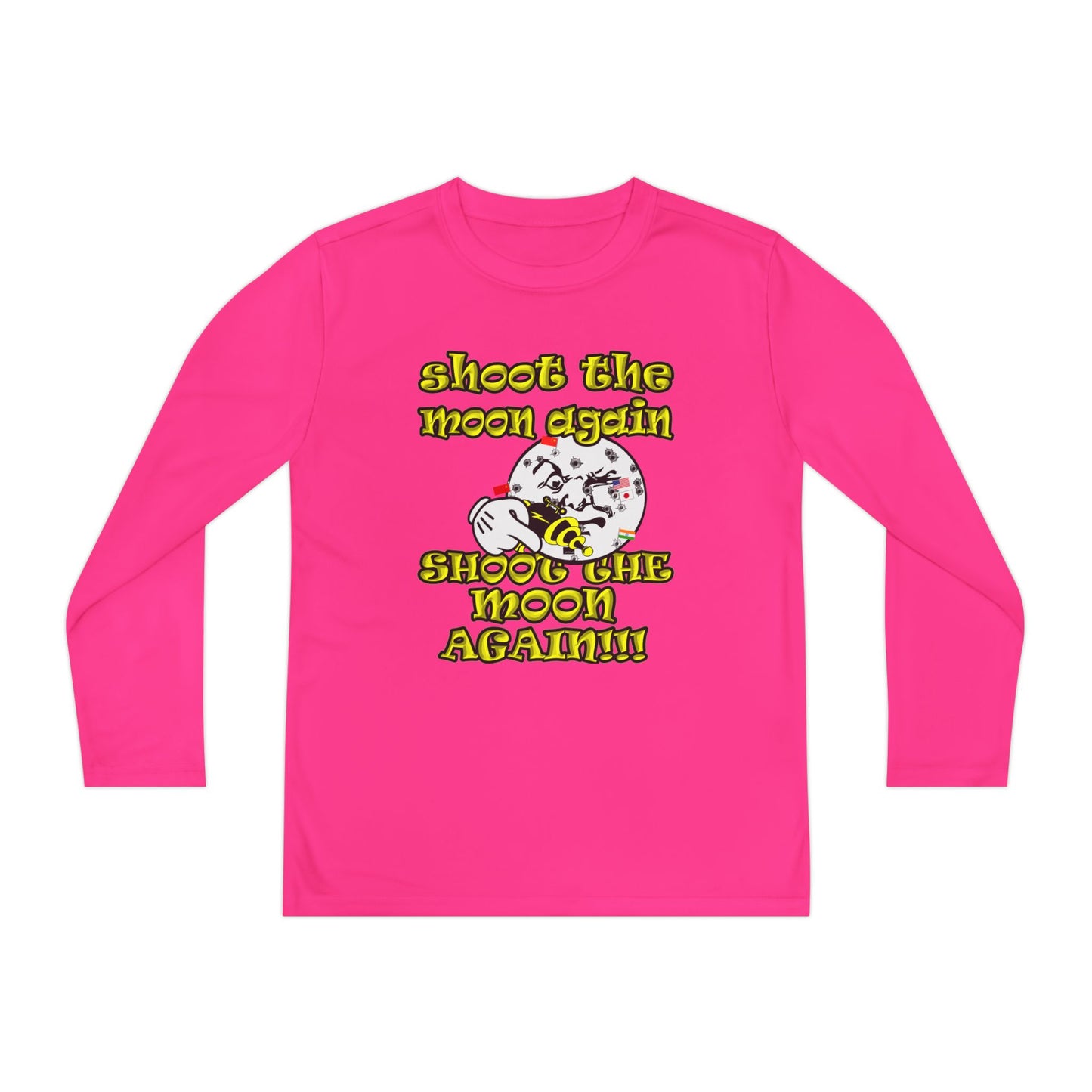 shoot the moon again - Youth Long Sleeve Competitor Tee