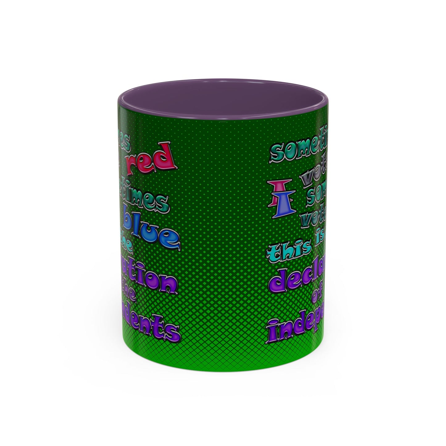 declaration of the independents - Accent Mug (logo green)