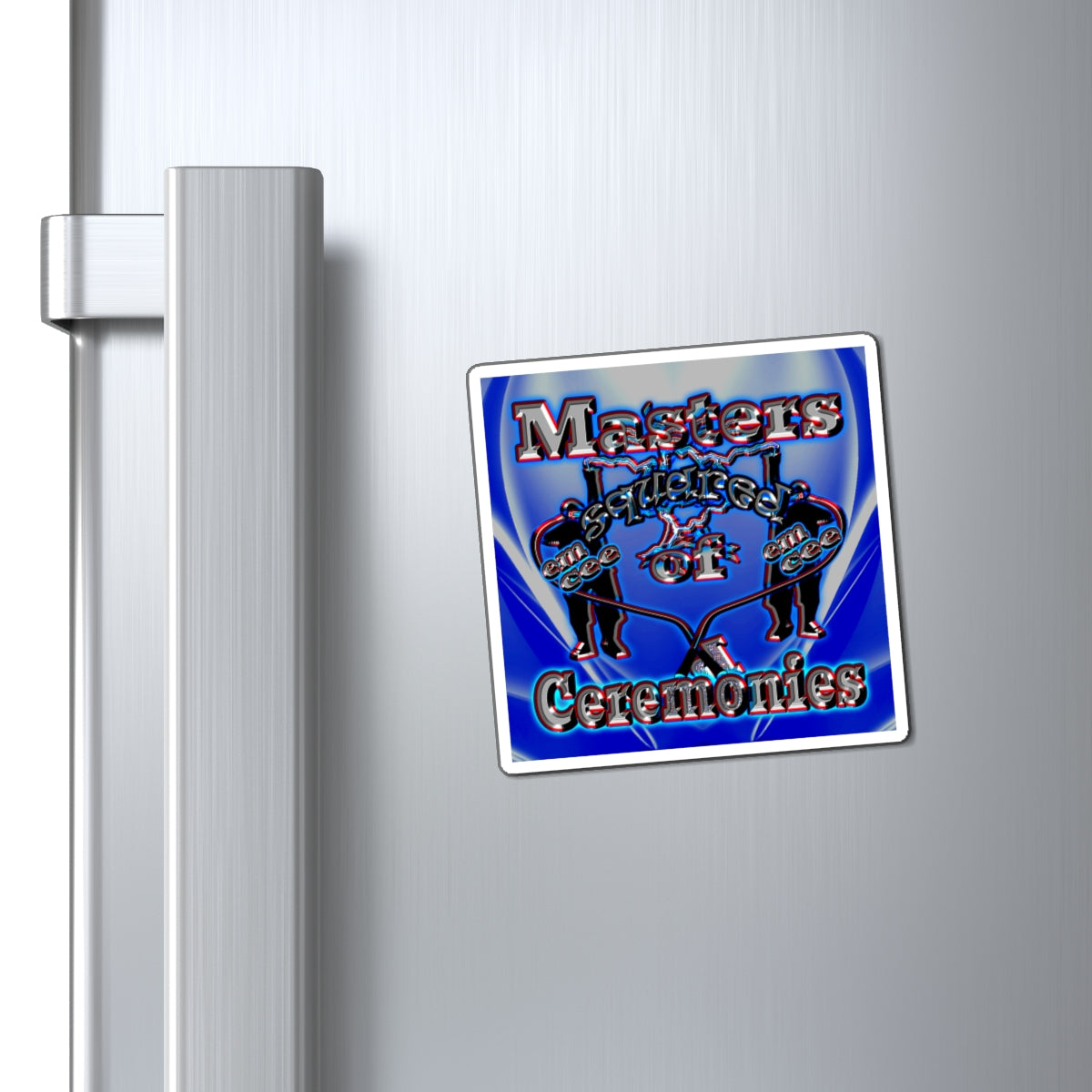 em cee squared - Magnets - (blue-white wave)
