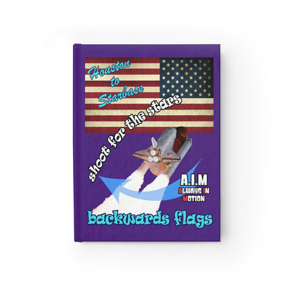 shoot for the stars - journal-blank (purple)