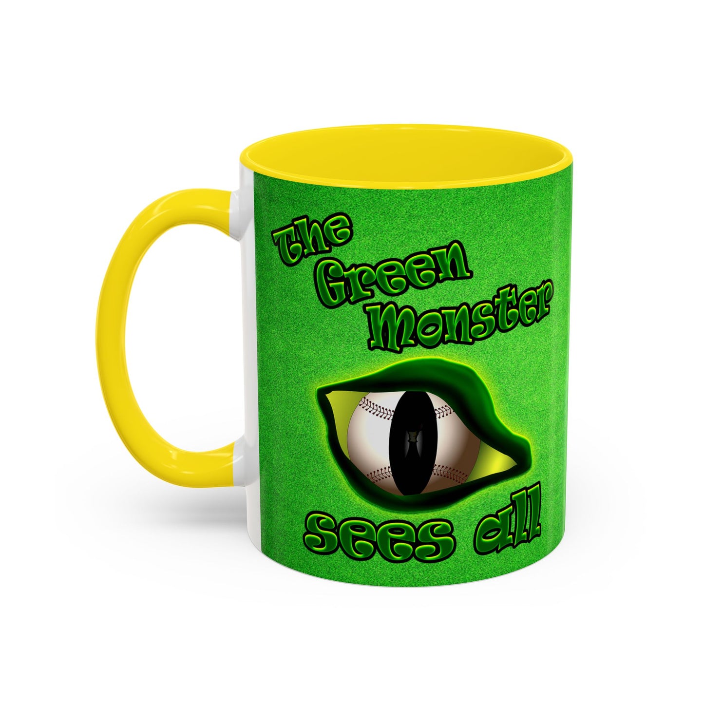 green monster - Accent Mug (green turf)