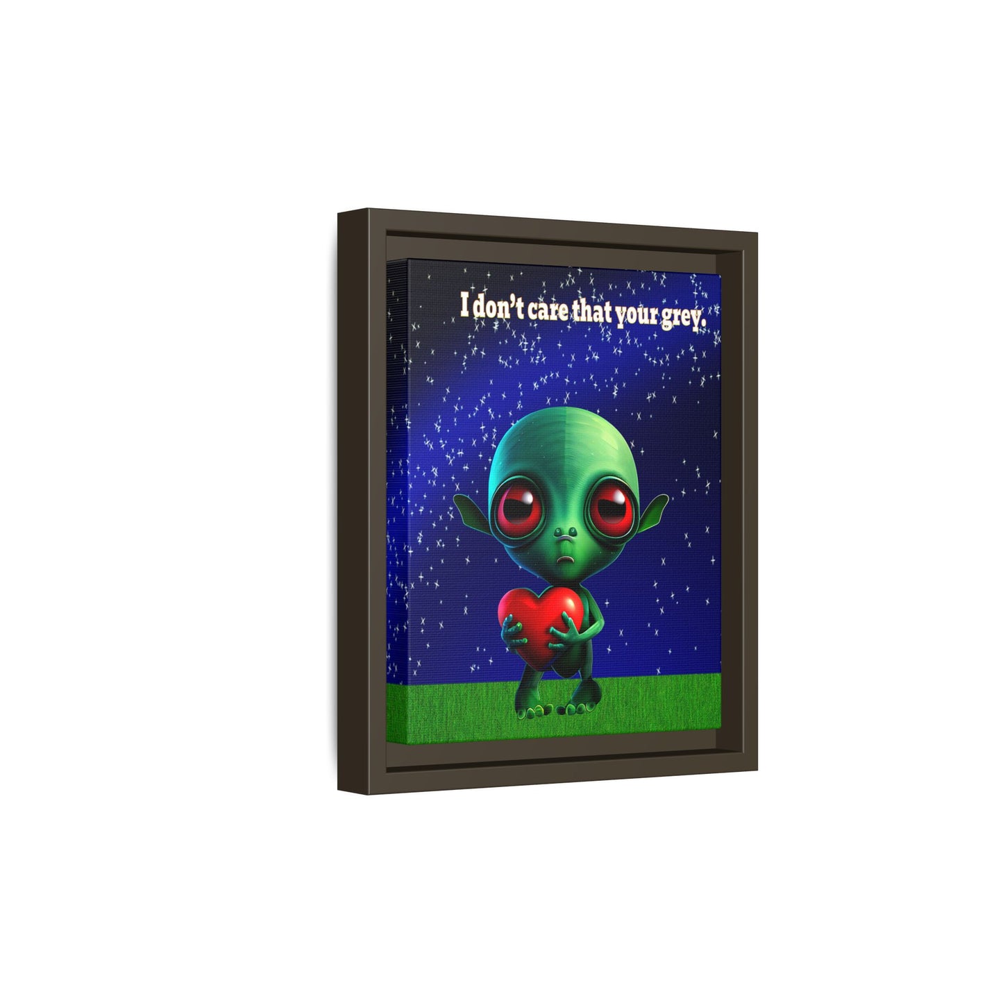 I don't care that your grey - framed canvas art ('snoops' background)