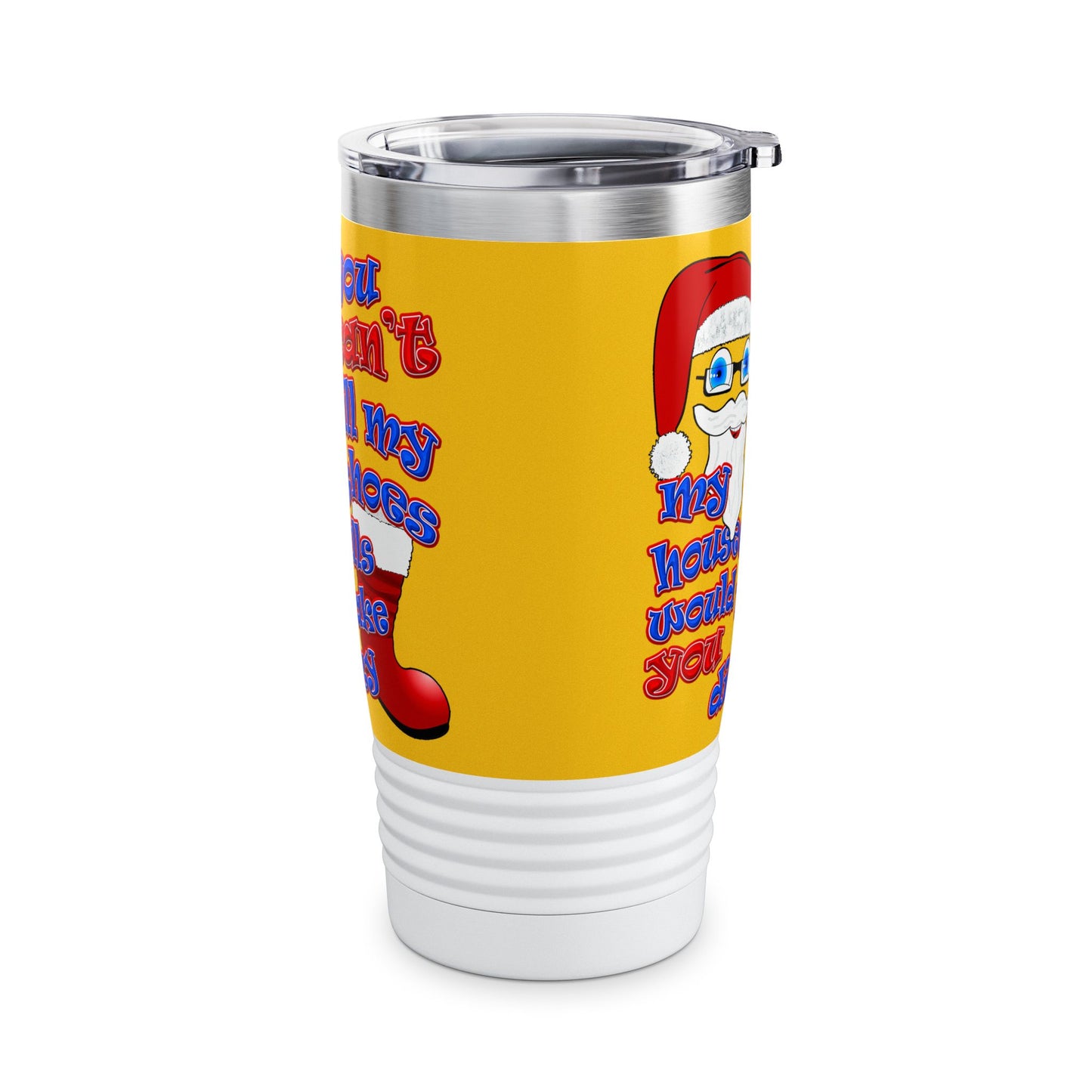 santa's shoes - Ringneck Tumbler, 20oz (yellow)