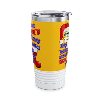 santa's shoes - Ringneck Tumbler, 20oz (yellow)
