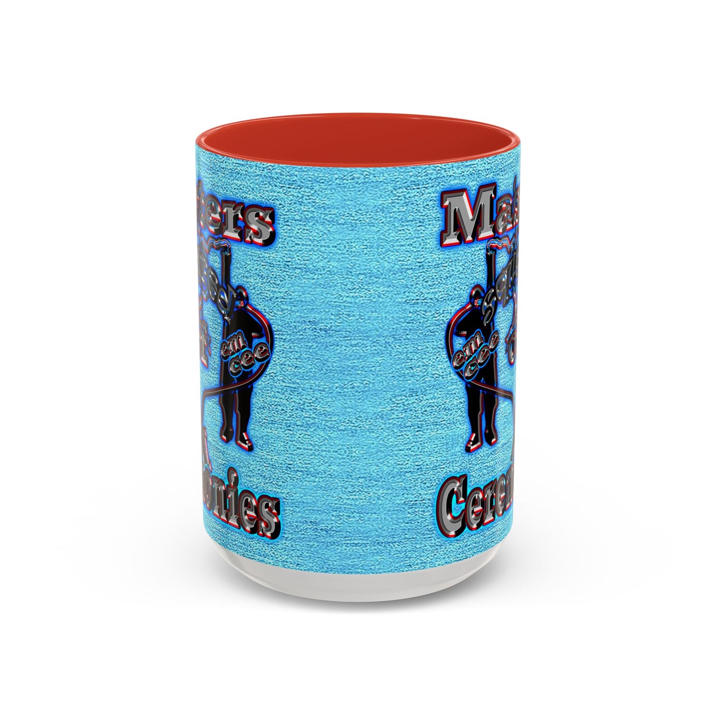 em cee squared - Accent Mug (faded dark blue)