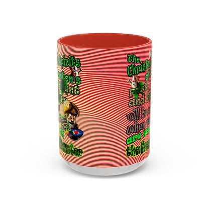 christmas spirits of boston - Accent Mug (yellow-orange wave)