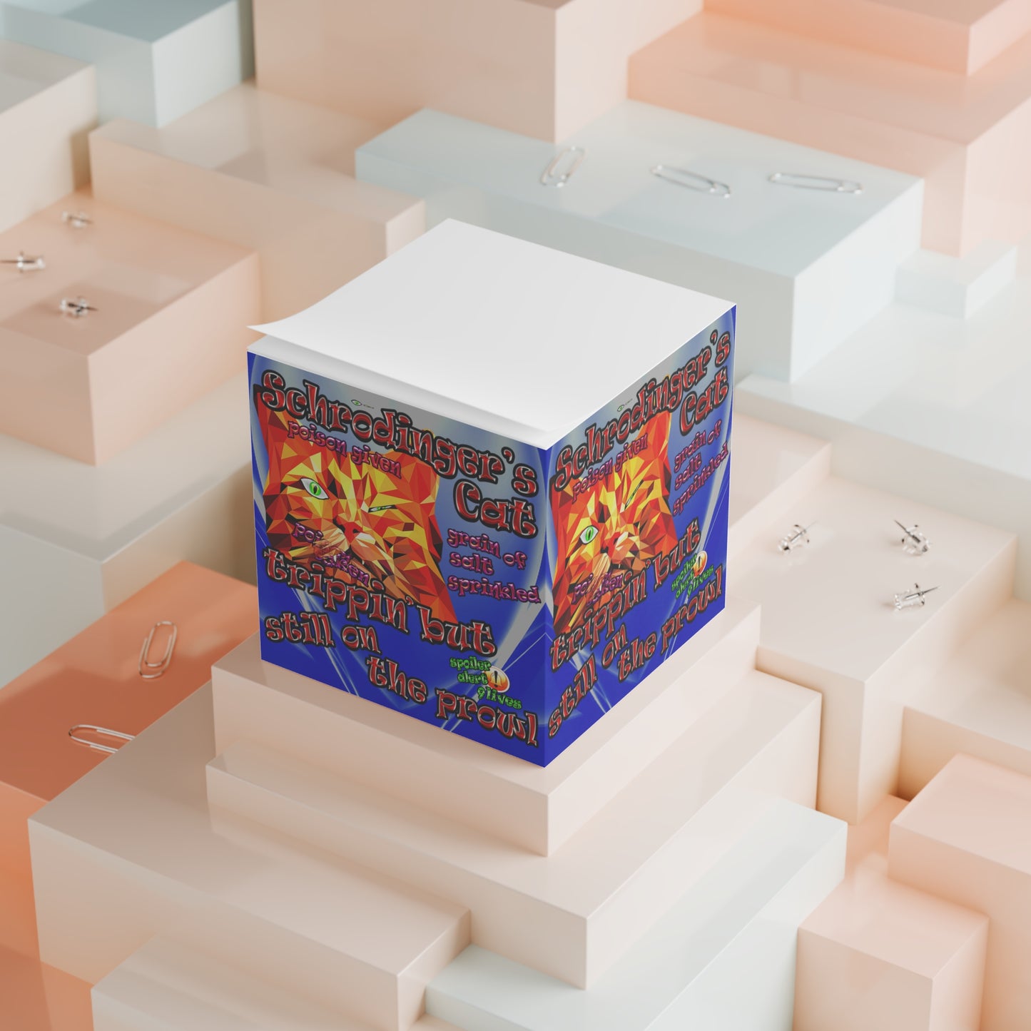 schrodinger's cat - note cube (blue-white wave)