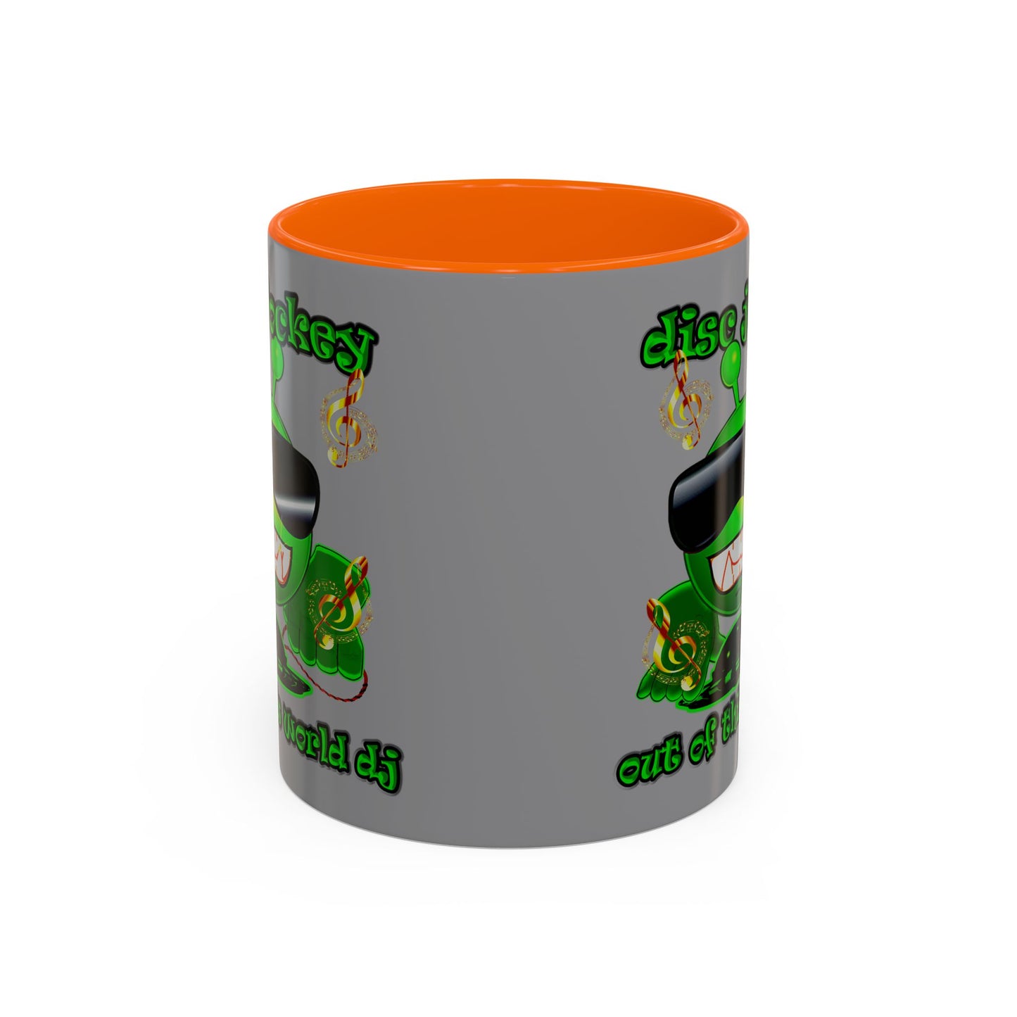 disc jockey - Accent Mug (grey)