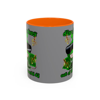 disc jockey - Accent Mug (grey)