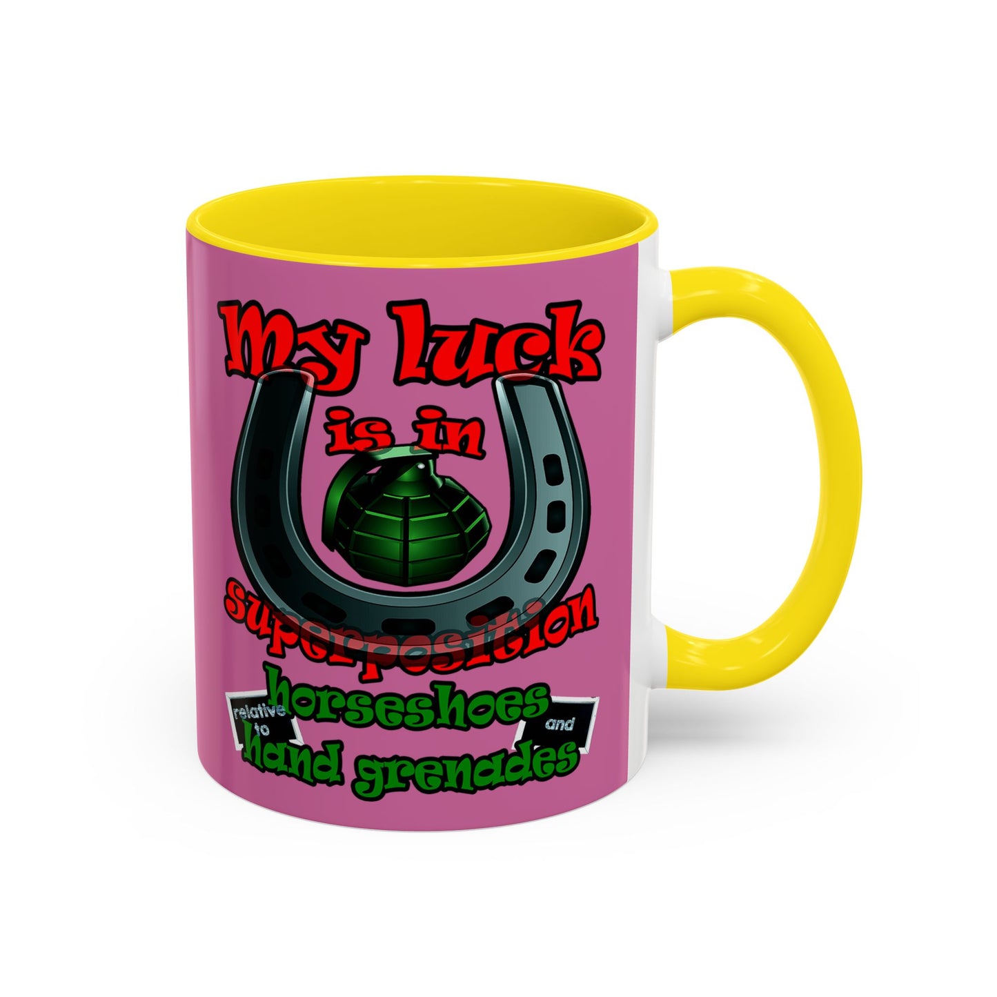 my luck - Accent Mug (light pink)