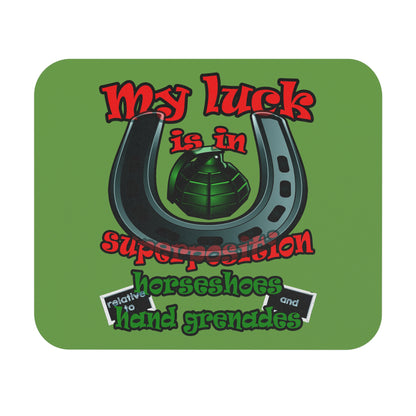 my luck - Mouse Pad (Rectangle) (green)