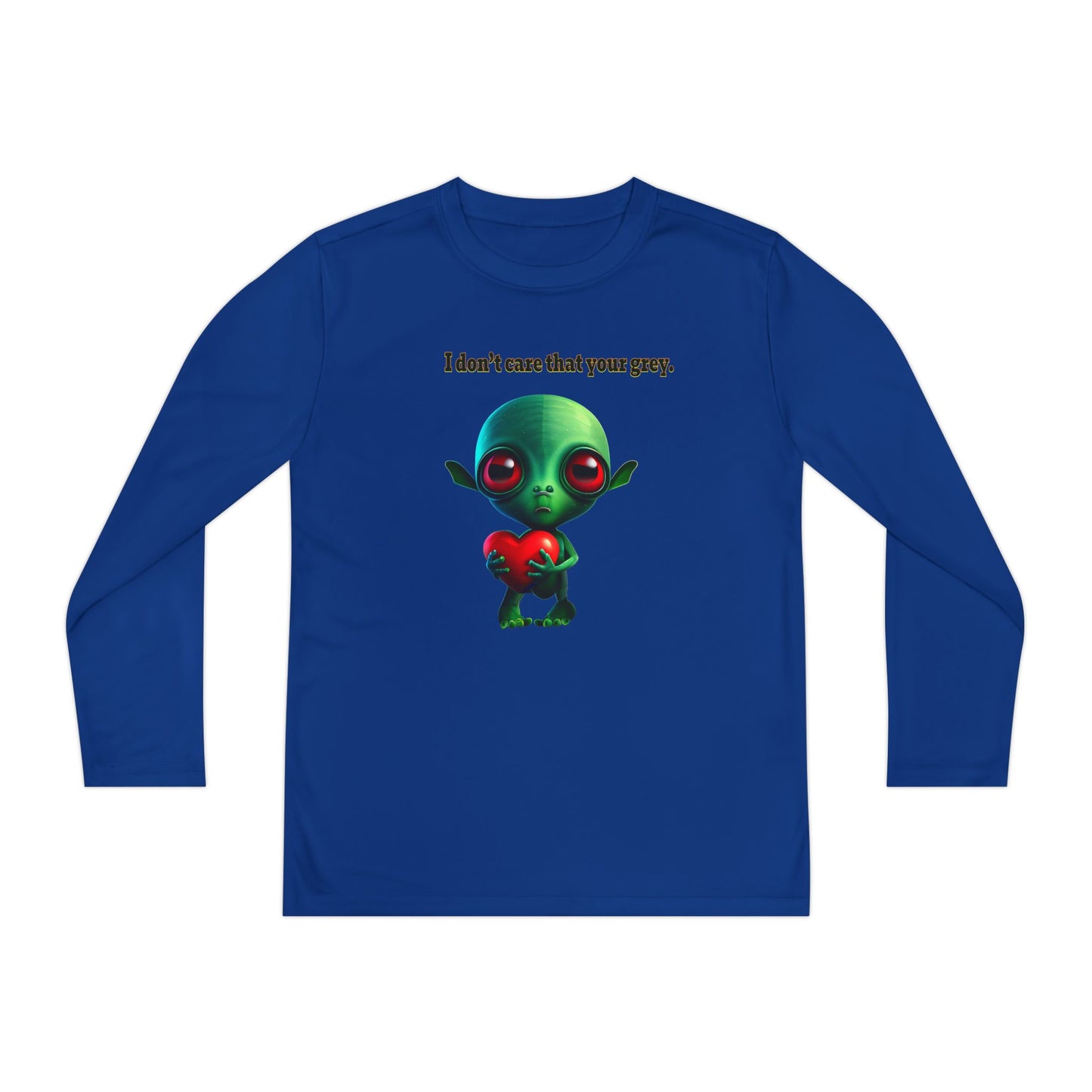 I don't care that your grey - Youth Long Sleeve Competitor Tee