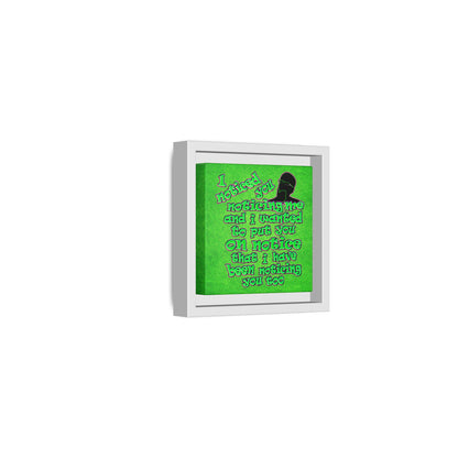 noticed you noticing - framed canvas art (green turf)