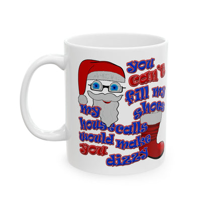 santa's shoes - White Mug (white)