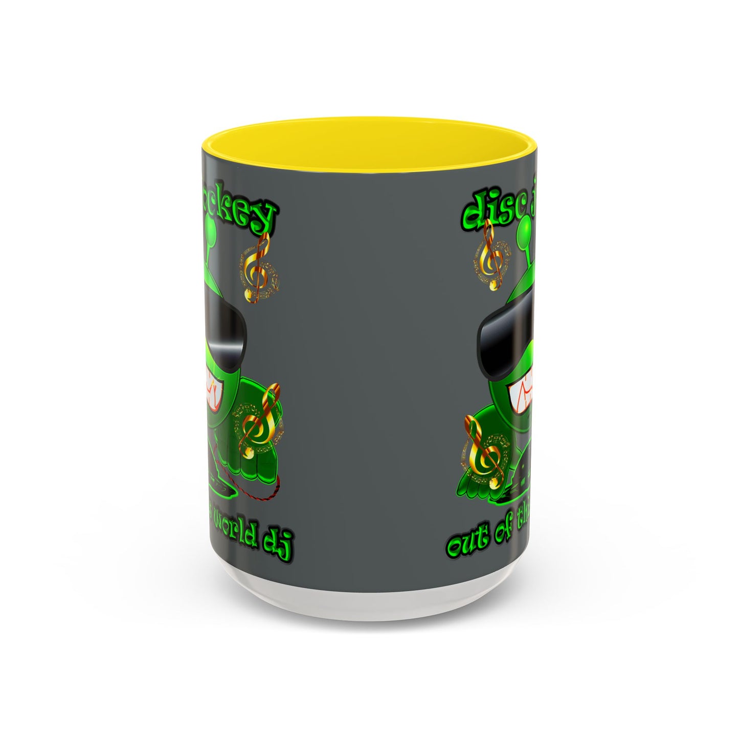 disc jockey - Accent Mug (dark grey)