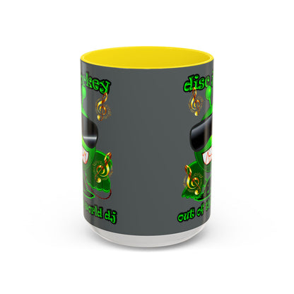 disc jockey - Accent Mug (dark grey)