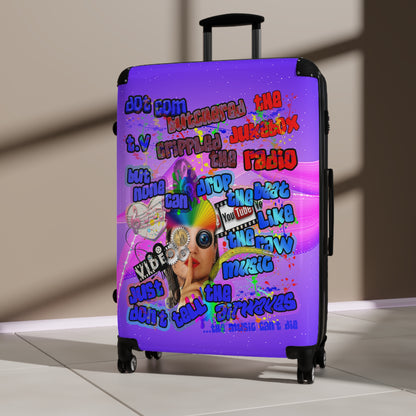 drop the beat - Suitcase (purple-pink wave)