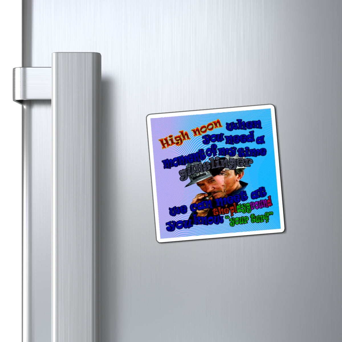 high noon - Magnets - (light blue-purple wave)