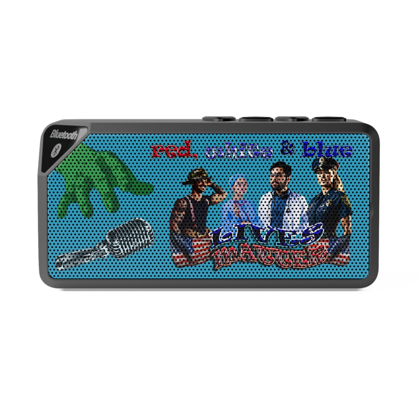 rw&b lives matter - Jabba Bluetooth Speaker (turquoise)