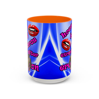 hoes b4 bros - Accent Mug (blue-white wave)