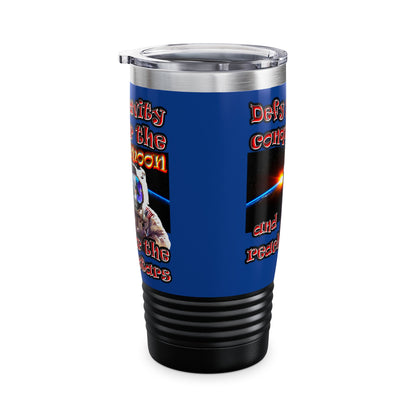 defy conquer reach - Ringneck Tumbler, 20oz (dark blue)