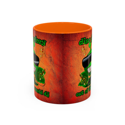disc jockey - Accent Mug (burnt orange)