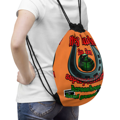 my luck - Drawstring Bag (crusta)