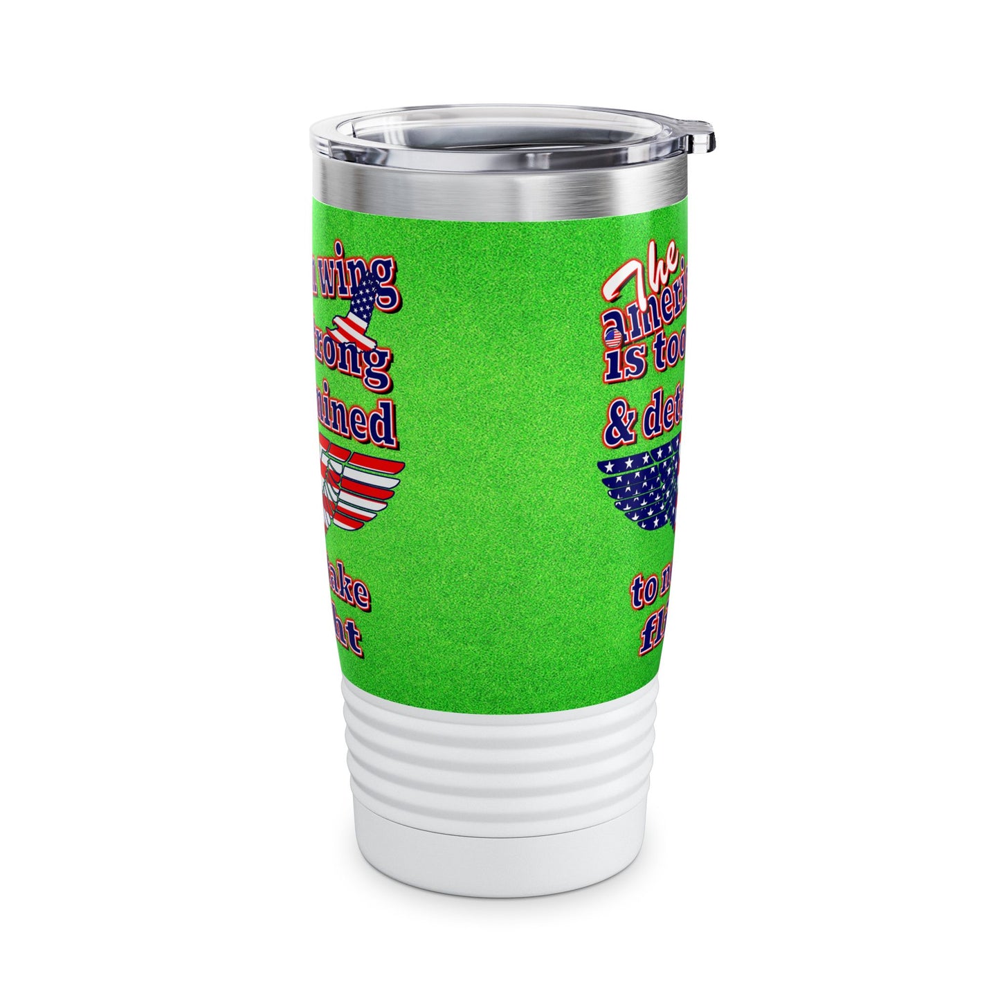 american wing - Ringneck Tumbler, 20oz (green turf)